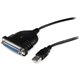 StarTech.com Parallel printer adapter - USB - DB25 parallel - 6 ft - Add a DB25 parallel port to any PC or laptop with a free US