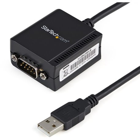 StarTech.com 1 Port FTDI USB to Serial RS232 Adapter Cable with COM Retention - Add an RS232 serial port with COM retention to y