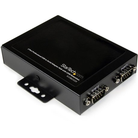 StarTech.com USB to Serial Adapter &acirc&euro" 2 Port &acirc&euro" Wall Mount &acirc&euro" COM Port Retention &acirc&euro" Texa