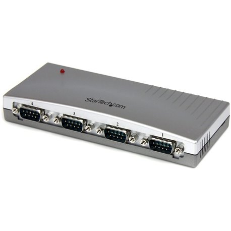 StarTech.com USB to Serial Adapter Hub &acirc&euro" 4 Port &acirc&euro" Bus Powered &acirc&euro" DB9 (9-pin) &acirc&euro" USB Se