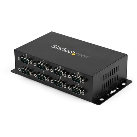 StarTech.com USB to Serial Adapter Hub &acirc&euro" 8 Port &acirc&euro" Industrial &acirc&euro" Wall Mount &acirc&euro" Din Rail