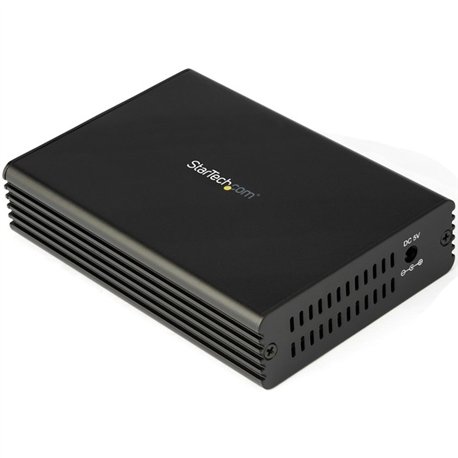 StarTech.com 10GbE Fiber Ethernet Media Converter 10GBASE-T- SFP to RJ45 Single Mode/Multimode Fiber to Copper Bridge 10Gbps Net