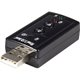 StarTech.com USB audio adapter - virtual 7.1 - external sound card - stereo audio - Turn a USB port into a virtual 7.1 channel S