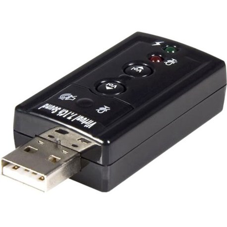 StarTech.com USB audio adapter - virtual 7.1 - external sound card - stereo audio - Turn a USB port into a virtual 7.1 channel S