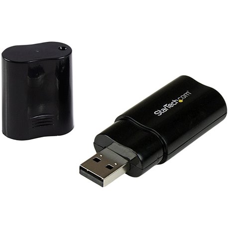 StarTech.com Audio USB Adapter - Add headphone and MIC audio connectors through USB - usb sound card - usb external sound card -