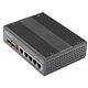 StarTech.com Industrial 6 Port Gigabit Ethernet Switch w/4 PoE RJ45 +2 SFP Slots 30W 802.3at PoE+ 12-48VDC 10/100/1000 Mbps -40C