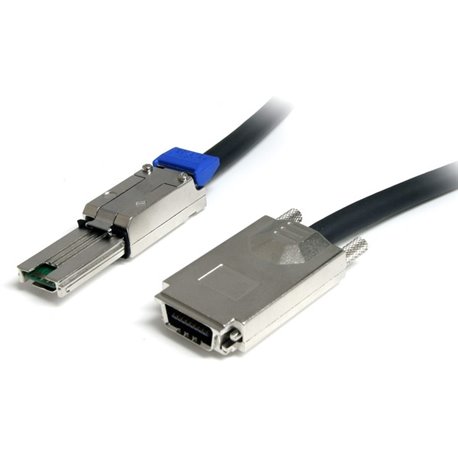 StarTech.com 1m External Serial Attached SCSI SAS Cable - SFF-8470 to SFF-8088 - Connect External SAS Devices including Networks