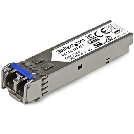 StarTech.com 10 pack HPE J4858C Compatible SFP Module - 1000BASE-SX - 1GE Gigabit Ethernet SFP 1GbE Multi Mode/MMF Fiber Transce