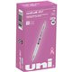 uniball 207 Pink Ribbon Gel Pens - 0.7 mm Pen Point Size - Refillable - Retractable - Black Gel-based Ink - Pink, Black Barrel -