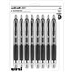 uniball 207 Gel Pen - Medium Pen Point - 0.7 mm Pen Point Size - Conical Pen Point Style - Refillable - Retractable - Black Gel-