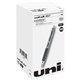 uniball 207 Gel Pen - Medium Pen Point - 0.7 mm Pen Point Size - Refillable - Retractable - Black Pigment-based Ink - 36 / Pack