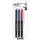 uni Air Porous Rollerball Pens - Medium Pen Point - 0.7 mm Pen Point Size - Conical Pen Point Style - Black, Blue, Red - Black, 