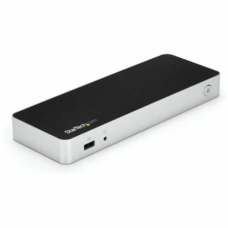 StarTech.com Dual Monitor USB C Docking Station w/ 60W Power Delivery - USB 3.1 Gen 1 Type C to HDMI or DVI - 5x USB - Windows L