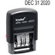 Trodat Date Only Stamp - Date Stamp - 0.38" Impression Width x 1.62" Impression Length - 10000 Impression(s) - Black - Recycled 