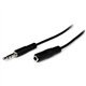 StarTech.com 1m Slim 3.5mm Stereo Extension Audio Cable - M/F - Extend the connection distance between your iPhone, MP3 player o