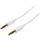 StarTech.com 1m White Slim 3.5mm Stereo Audio Cable - Male to Male - Listen to your iPod / MP3 player on your car or home stereo