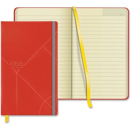 TOPS Idea Collective Hard Cover Journal - 120 Sheets - 5" x 8 1/4" - 0.63" x 5" x 8.3" - Cream Paper - Red Cover - Acid-free, Du