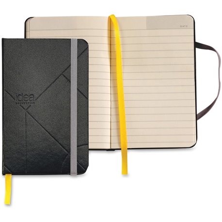 TOPS Idea Collective Mini Hardbound Journal - 96 Sheets - Case Bound - 3 1/2" x 5 1/2" - Cream Paper - Black Cover - Durable Cov