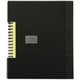 TOPS Idea Collective Wirebound Notebook - Twin Wirebound - Ruled - 6" x 8" - Black Cover - Hard Cover, Expandable Pocket - 1 Eac