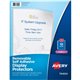 Avery Display Protectors - 20 x Sheet Capacity - For Letter 8 1/2" x 11" Sheet - Top Loading - Clear - Polypropylene - 10 / Pack