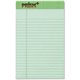 TOPS Prism Plus Legal Pads - 50 Sheets - Strip - 16 lb Basis Weight - 5" x 8" - 8" x 5" - Green Paper - Perforated, Rigid, Heavy