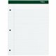 TOPS Double Docket Rigid Back Legal Pads - 100 Sheets - Stapled/Glued - Ruled Margin - 16 lb Basis Weight - 8 1/2" x 11 3/4" - W