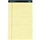 TOPS Docket Letr - Trim Legal Rule Canary Legal Pads - Legal - 50 Sheets - Double Stitched - 0.34" Ruled - 16 lb Basis Weight - 