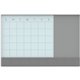 U Brands Magnetic Glass Dry Erase 3-in-1 Calendar Board - 17" (1.4 ft) Width x 23" (1.9 ft) Height - White Tempered Glass Surfac