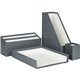 U Brands Paper Wrapped Desk Organization Kit - Desktop - Sturdy, Lightweight - Gray - Chipboard - 1 Each