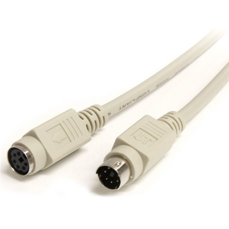 StarTech.com PS/2 keyboard or mouse extension cable - keyboard (m) - mouse (f) - 6 ft - M/F - Keyboard/mouse cable - PS/2 (M) to