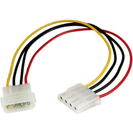 StarTech.com 12in LP4 Power Extension Cable - M/F - Extend your LP4 power connections by up to 12 inches - 4 pin Power Connector