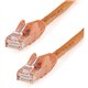 StarTech.com 9ft CAT6 Ethernet Cable - Orange Snagless Gigabit - 100W PoE UTP 650MHz Category 6 Patch Cord UL Certified Wiring/T