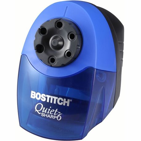 Bostitch QuietSharp 6 Heavy Duty Classroom Electric Pencil Sharpener - Desktop - 6 Hole(s) - 7.5" Height x 5" Width x 9" Depth -