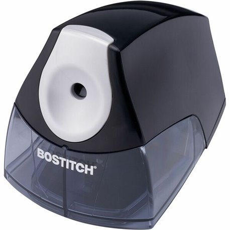 Bostitch Personal Electric Pencil Sharpener - Desktop - 1 Hole(s) - Helical - 4" Height x 3.5" Width x 5" Depth - Black, Silver 