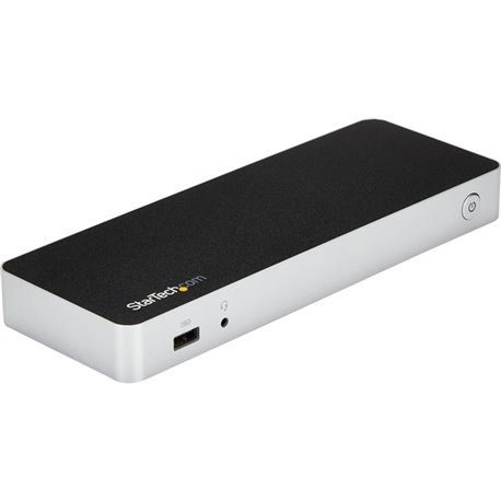 StarTech.com Dual Monitor USB C Docking Station w/ 60W Power Delivery - USB 3.1 Gen 1 Type C to HDMI or DVI - 5x USB - Windows L