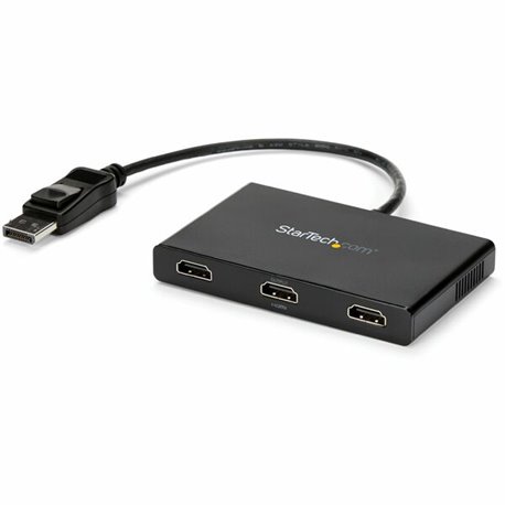 StarTech.com 3-Port Multi Monitor Adapter, DisplayPort to 3x HDMI MST Hub, Triple 1080p, Video Splitter for Extended Desktop Mod