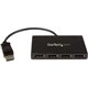 StarTech.com 4-Port DisplayPort 1.2 Splitter, DisplayPort to 4x DP Multi-Monitor Adapter, Quad 1080p 60Hz Computer MST Hub, Wind