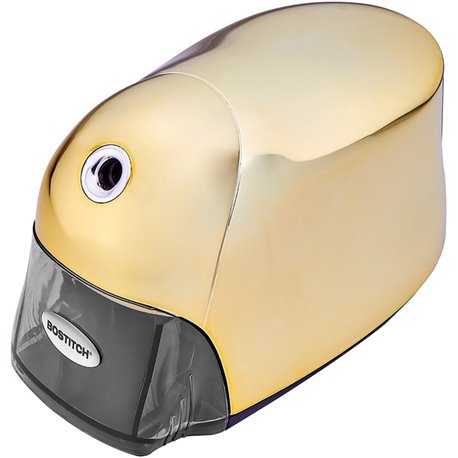 Bostitch QuietSharp Executive Pencil Sharpener - x 4" Width x 7.5" Depth - Gold - 1 Each