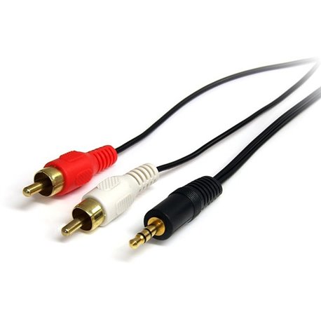 StarTech.com - Stereo Audio cable - RCA (M) - mini-phone stereo 3.5 mm (M) - 0.91 m - Connect your Computer or Audio Player to a