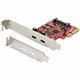 StarTech.com 2-port 10Gbps USB C PCIe Card Adapter - USB 3.2 Gen 2 Type-C PCI Express Expansion Add-On Card - Windows, macOS, Li