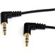 StarTech.com 6 ft Slim 3.5mm Right Angle Stereo Audio Cable - M/M - Connect an iPhone or other MP3 player to a car stereo