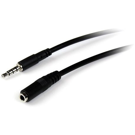 StarTech.com 1m 3.5mm 4 Position TRRS Headset Extension Cable - M/F - Extend the connection distance between your iPhone, mobile