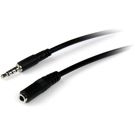 StarTech.com 2m 3.5mm 4 Position TRRS Headset Extension Cable - M/F - Extend the connection distance between your iPhone, mobile