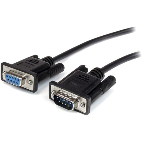 StarTech.com 1m Black Straight Through DB9 RS232 Serial Cable - M/F - Extend the connection between your DB9 serial devices by u