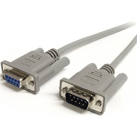 StarTech.com 25 ft Straight Through Serial Cable - DB9 M/F - Serial cable - DB-9 (M) - DB-9 (F) - 7.6 m - Our 25ft 9-pin null mo