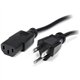 StarTech.com 10ft (3m) Computer Power Cord, NEMA 5-15P to C13, 10A 125V, 18AWG, 10 Pack, Replacement PC Power Cord, TV/Monitor P