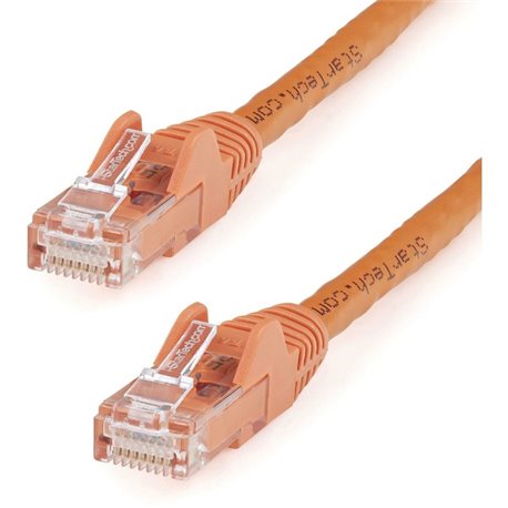 StarTech.com 14ft CAT6 Ethernet Cable - Orange Snagless Gigabit - 100W PoE UTP 650MHz Category 6 Patch Cord UL Certified Wiring/