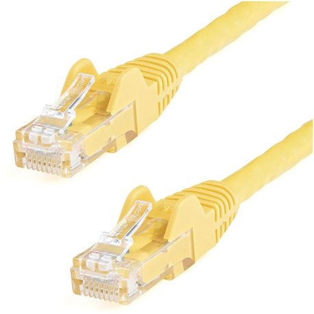 StarTech.com 14ft CAT6 Ethernet Cable - Yellow Snagless Gigabit - 100W PoE UTP 650MHz Category 6 Patch Cord UL Certified Wiring/