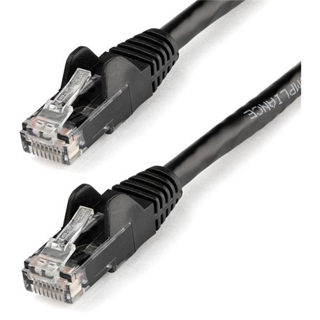 StarTech.com 150ft CAT6 Ethernet Cable - Black Snagless Gigabit - 100W PoE UTP 650MHz Category 6 Patch Cord UL Certified Wiring/