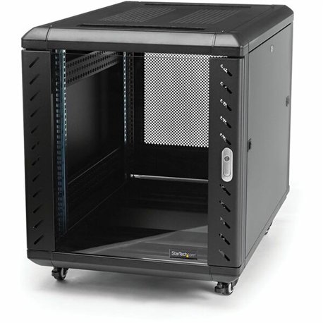 StarTech.com 12U 36in Knock-Down Server Rack Cabinet with Casters - Easy to transport and quick assemble 12U secure server rack 